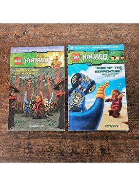 LEGO Ninjago Graphic Novel Lot #3 Rise of Serpentine #6 Warriors of Stone Books